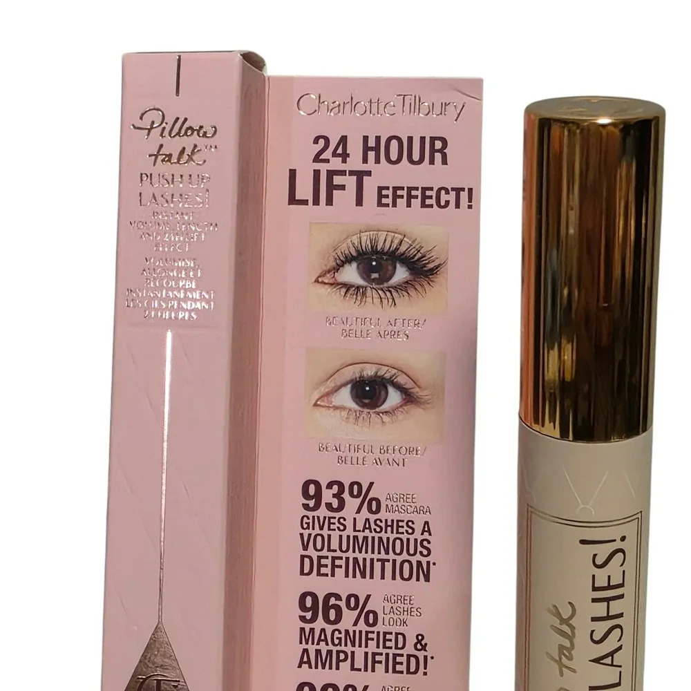 Charlotte Tilbury Pillow Talk Push Up Lashes Mascara Super Black 10ml 0.33oz New